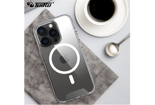 כיסוי איכותי Toiko X Guard  שקוף תומך MagSafe