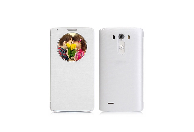 כיסוי חלון LG Quick Circle ל-  LG G3 -D855 - צבע לבן